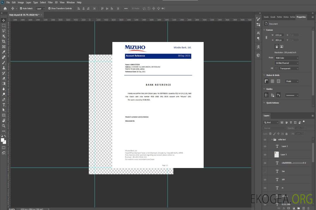 Référence Japan , Mizuho , closure template